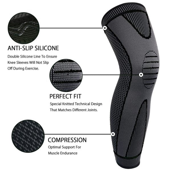 1 Pc Compression Knee Pads Support Sleeve Protector Elastic Kneepad Brace