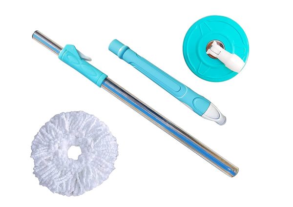 360 Degree Rotating Spin Mop – Original Replacement Parts For Home, Kitchen & Bathroom Cleaning Spin Mop ( Random Color )