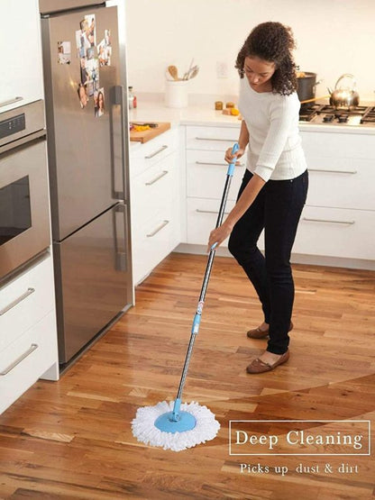 360 Degree Rotating Spin Mop – Original Replacement Parts For Home, Kitchen & Bathroom Cleaning Spin Mop ( Random Color )