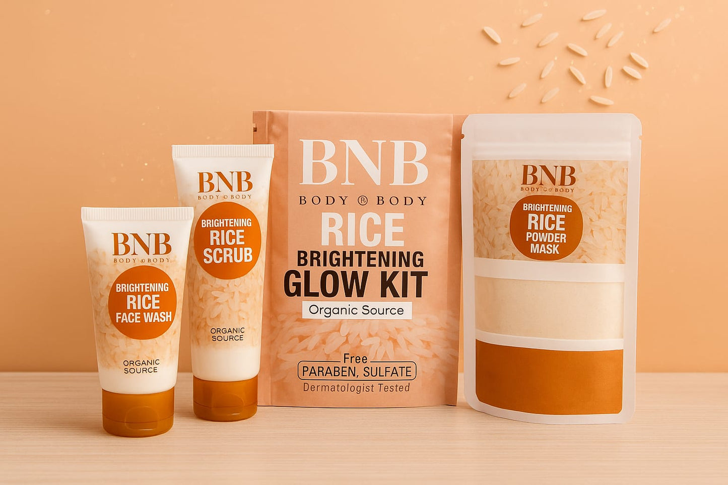 BNB Rice Glow Kit – Instant Radiance, Naturally!  100% ORIGINAL