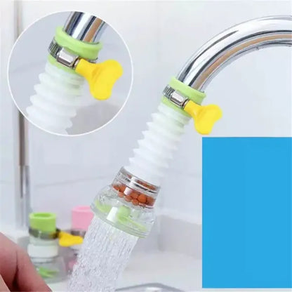 Kitchen Shower Splash Fan Faucet Water-saving Filter Shower Water Rotating Spray Regulator Tap Water