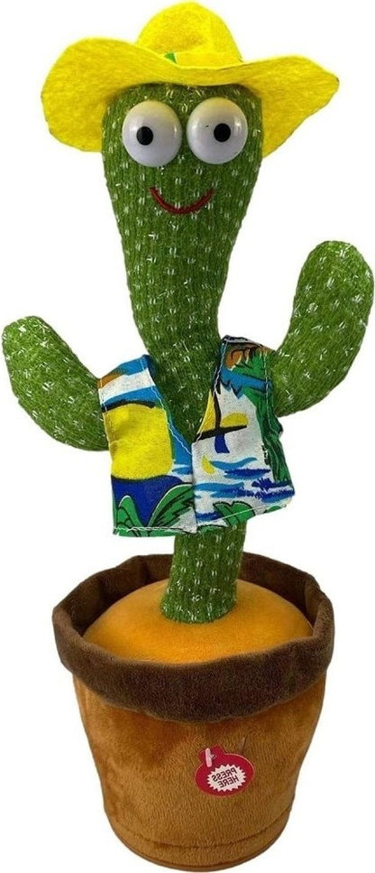 Dancing Cactus Toy – Singing, Talking, Voice Recording Plush With Usb Rechargeable Function