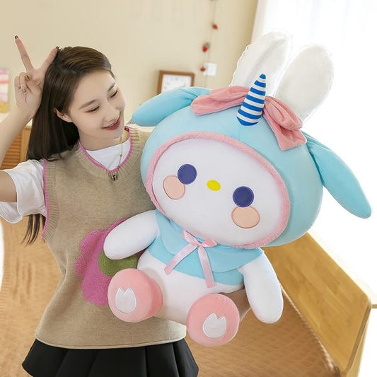 Dino Flower Rabbit Cat Elf Plush Toy Shade Stuff Doll Cute Girl – 35cm
