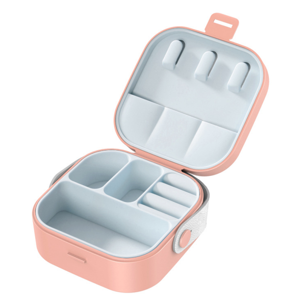 Jewelry Organizer Box | Portable Jewelry Storage Box | Sleek | Portable | Multi-functional Travel Jewelry Organizer | Durable | Compact Ring | Necklace |