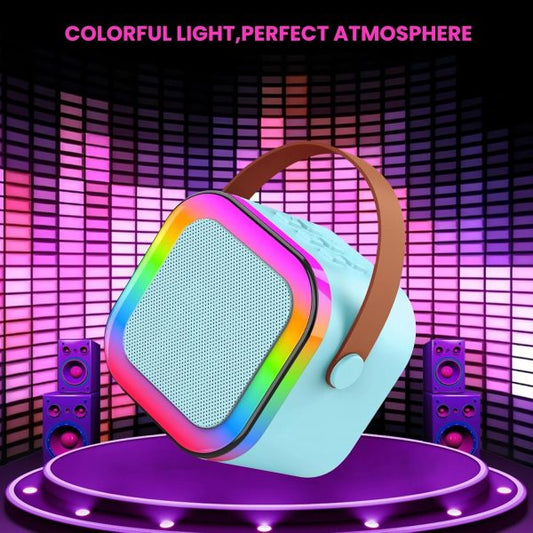 Portable Bluetooth Karaoke Speaker With Rgb Lights & Controllable Battery – Mini Loud Speaker For Kids, Girls, And Boys