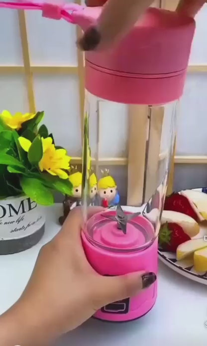 Portable Mini 6 Blade Juicer Blender | Outdoor Juicing Cup (380ml) – Rechargeable