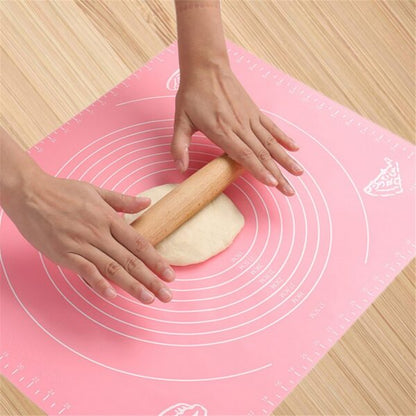Silicone Baking Mat With Measurements Heat Resistant Cookie Sheet Oven Liner | Non Stick Flour Rolling Mat