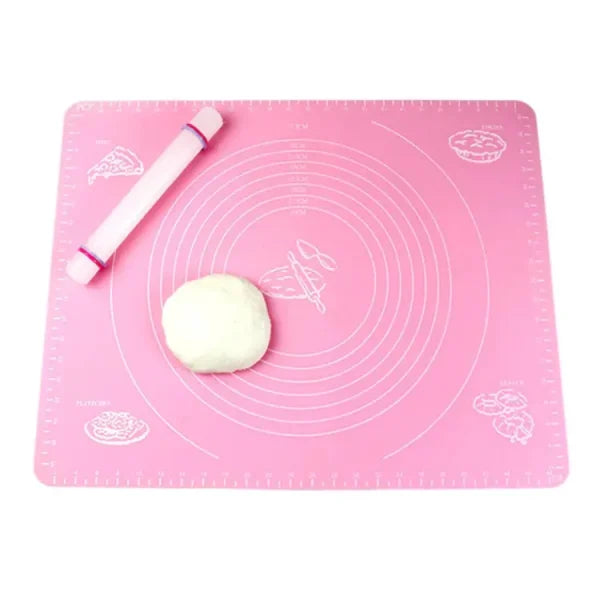 Silicone Baking Mat With Measurements Heat Resistant Cookie Sheet Oven Liner | Non Stick Flour Rolling Mat