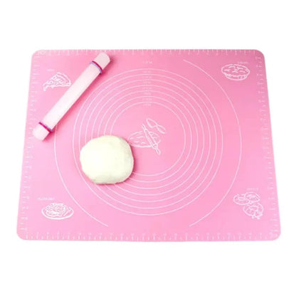 Silicone Baking Mat With Measurements Heat Resistant Cookie Sheet Oven Liner | Non Stick Flour Rolling Mat