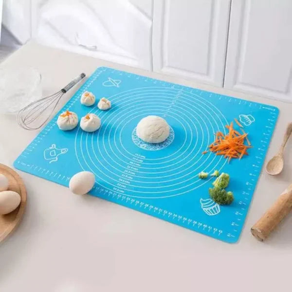 Silicone Baking Mat With Measurements Heat Resistant Cookie Sheet Oven Liner | Non Stick Flour Rolling Mat