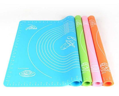 Silicone Baking Mat With Measurements Heat Resistant Cookie Sheet Oven Liner | Non Stick Flour Rolling Mat